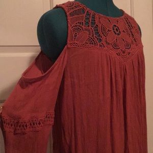 Boho Cold Shoulder dress
